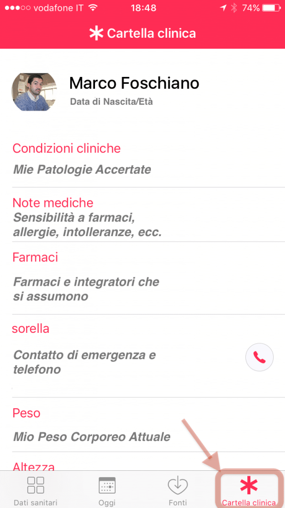 La Più Importante App di e-Health: Esempio di Cartella Clinica La Più Importante App di e-Health: Esempio di Cartella Clinica