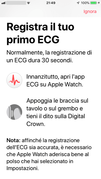 Registra il Tuo Primo ECG sull'Apple Watch Registra il Tuo Primo ECG sull'Apple Watch