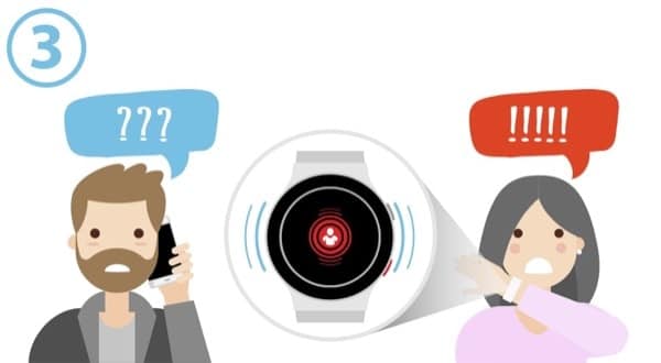 Soccorritore Sente la Richiesta di Aiuto del Soccorso sul Telefono Soccorritore Sente la Richiesta di Aiuto del Soccorso sul Telefono