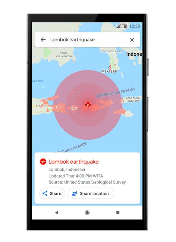 SOS Alert mappa terremoto SOS Alert mappa terremoto