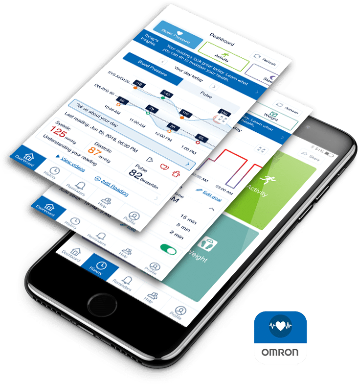 App Omron HearthAdvisor per HeartGuide App Omron HearthAdvisor per HeartGuide