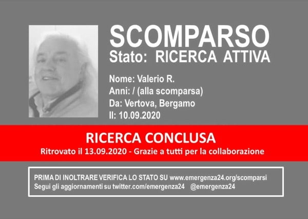Emergenza24: CONCLUSA RICERCA Valerio R Vertova Bergamo 10_09_2020